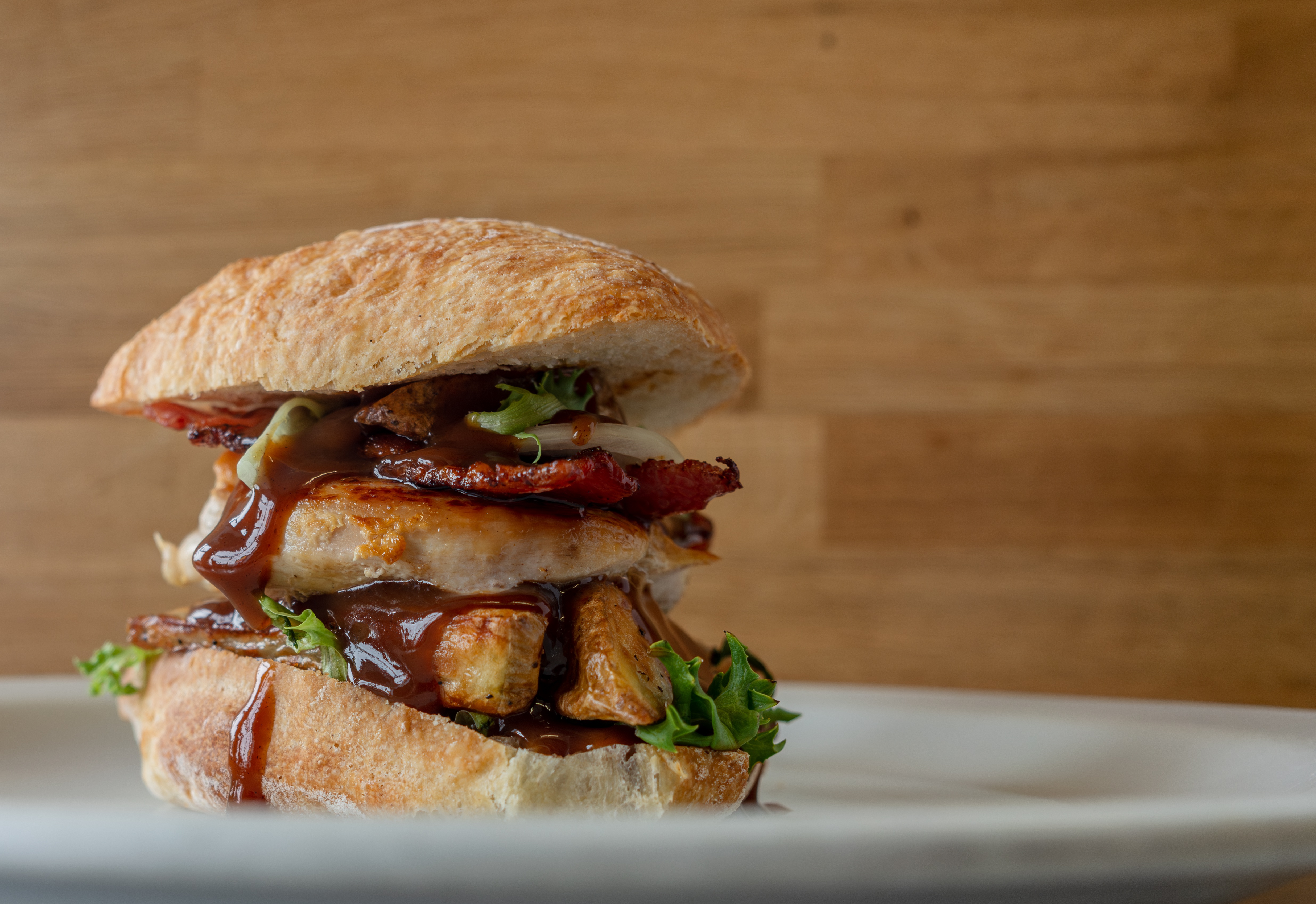 Image of a large meat sandwich