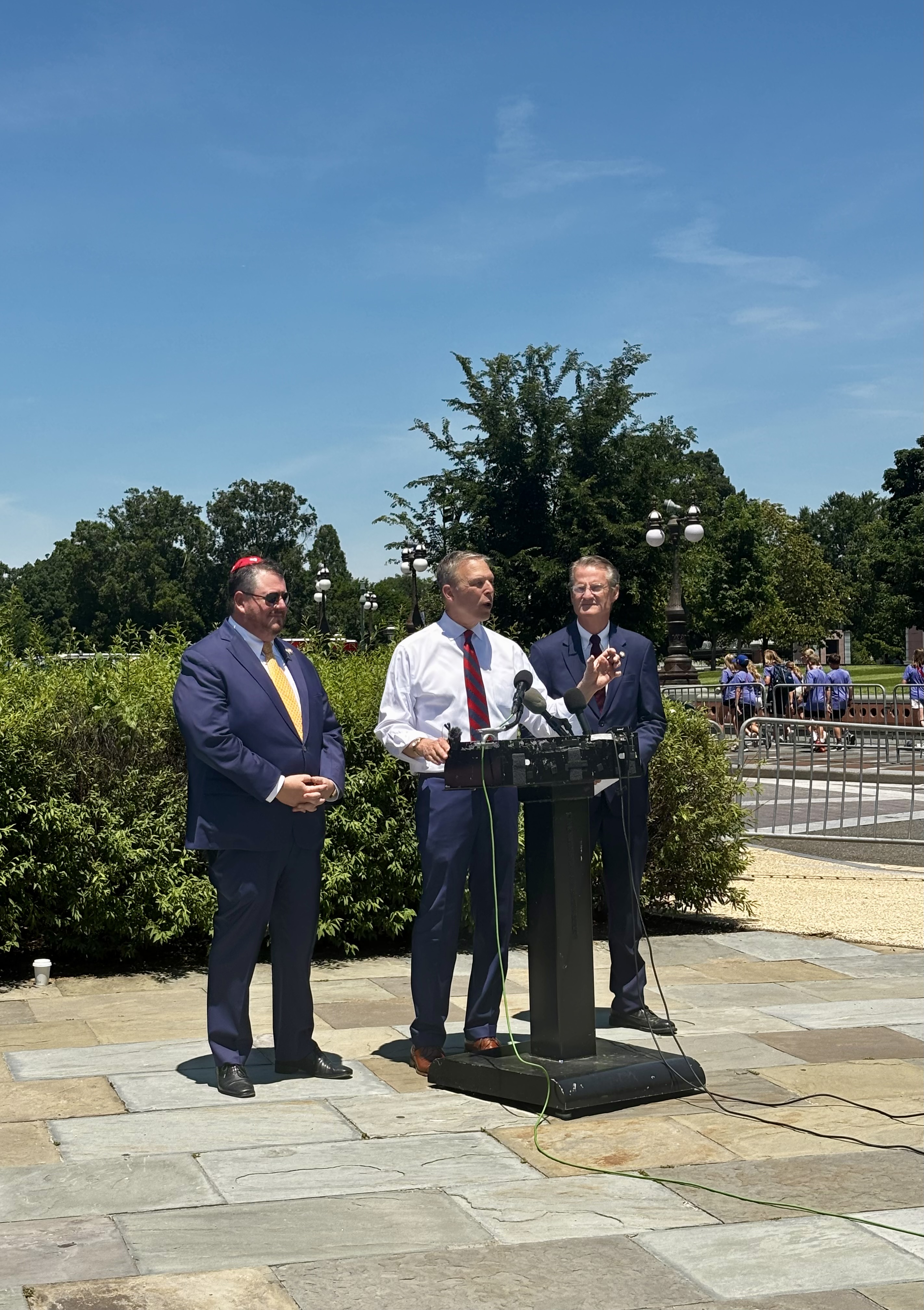 Reps. Randy Fine, Scott Perry, and Tim Burchett with APP on surrogacy bills