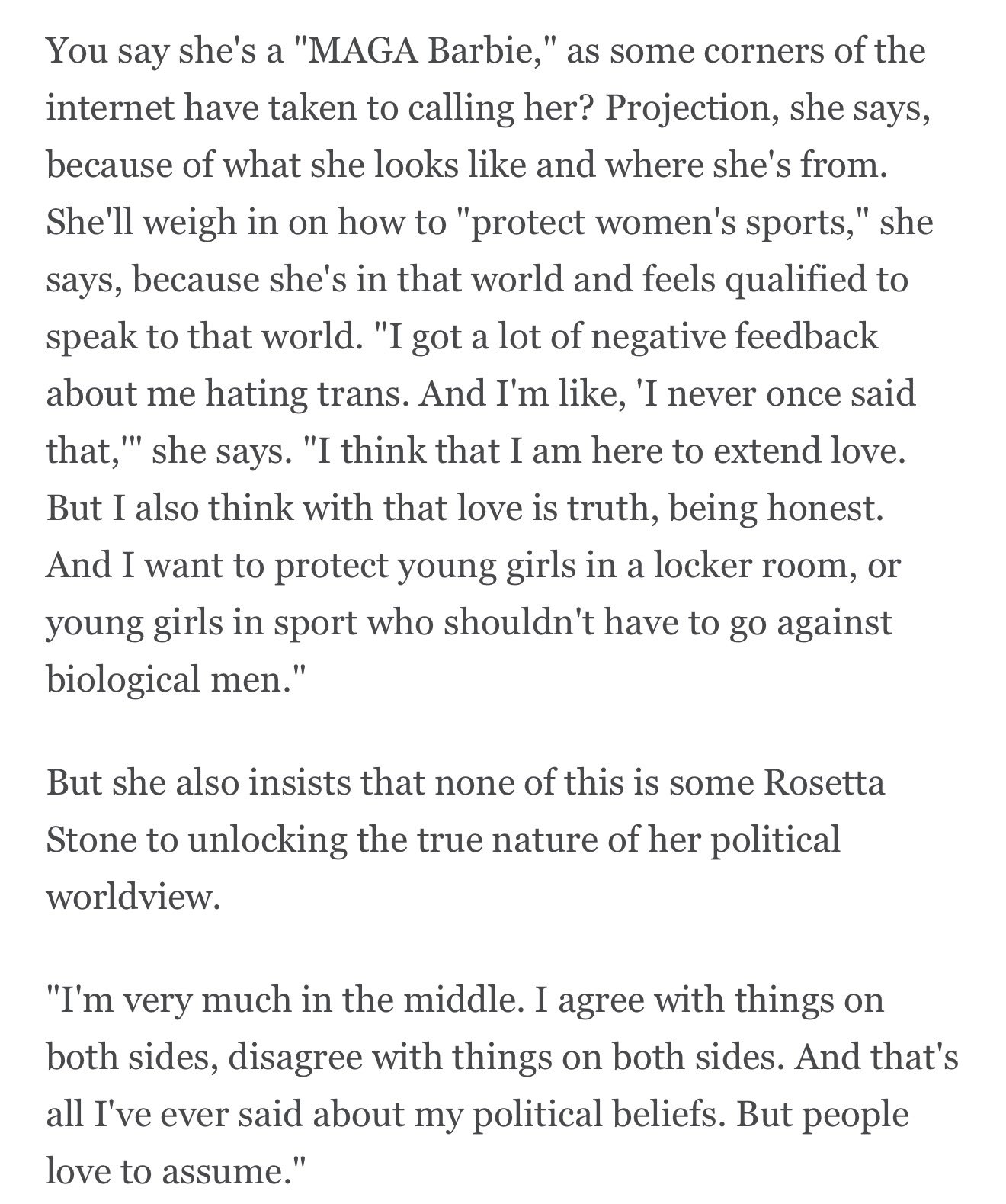 SOPHIE CUNNINGHAM DOUBLES DOWN: "I SAID WHAT I SAID — IT'S COMMON SENSE"...