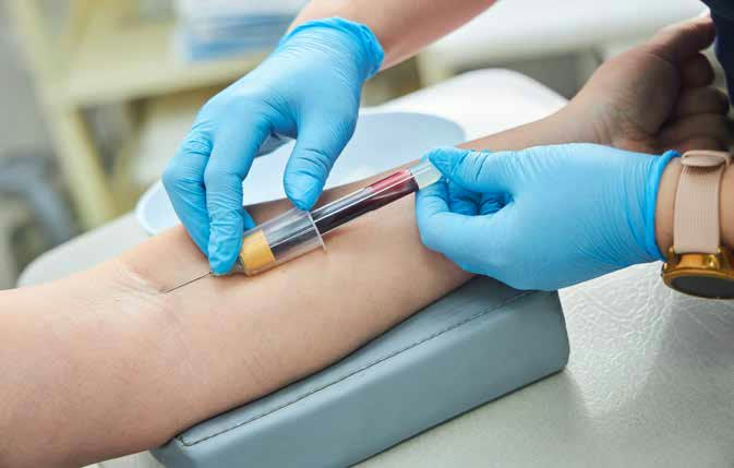 A blood draw